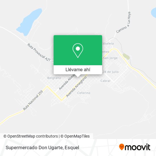 Mapa de Supermercado Don Ugarte