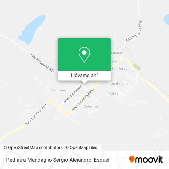 Mapa de Pediatra-Mandaglio Sergio Alejandro