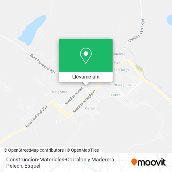 Mapa de Construccion-Materiales-Corralon y Maderera Pelech