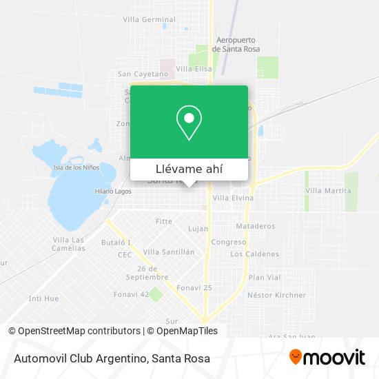 Mapa de Automovil Club Argentino