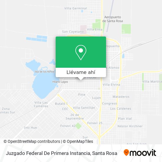 Mapa de Juzgado Federal De Primera Instancia