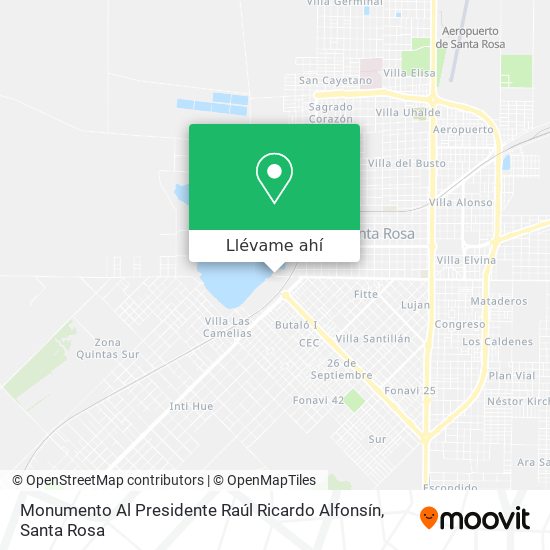 Mapa de Monumento Al Presidente Raúl Ricardo Alfonsín