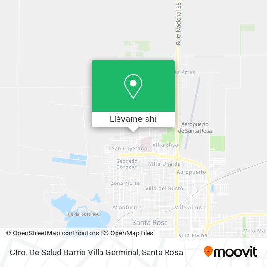 Mapa de Ctro. De Salud Barrio Villa Germinal