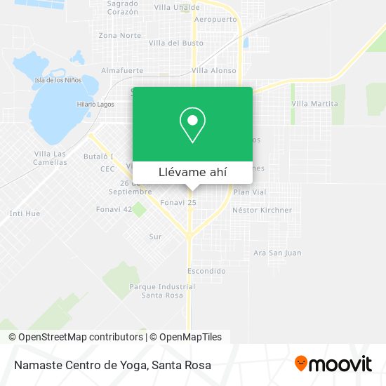 Mapa de Namaste Centro de Yoga