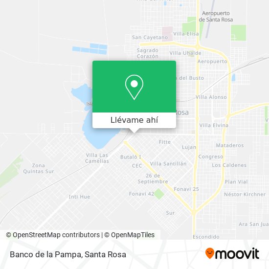 Mapa de Banco de la Pampa