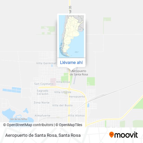 Mapa de Aeropuerto de Santa Rosa