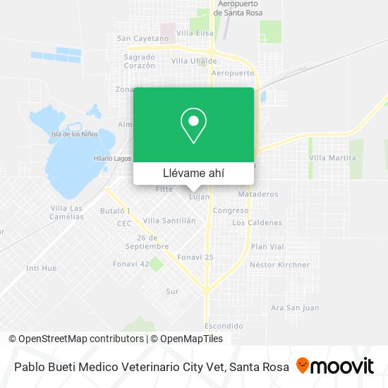 Mapa de Pablo Bueti Medico Veterinario City Vet