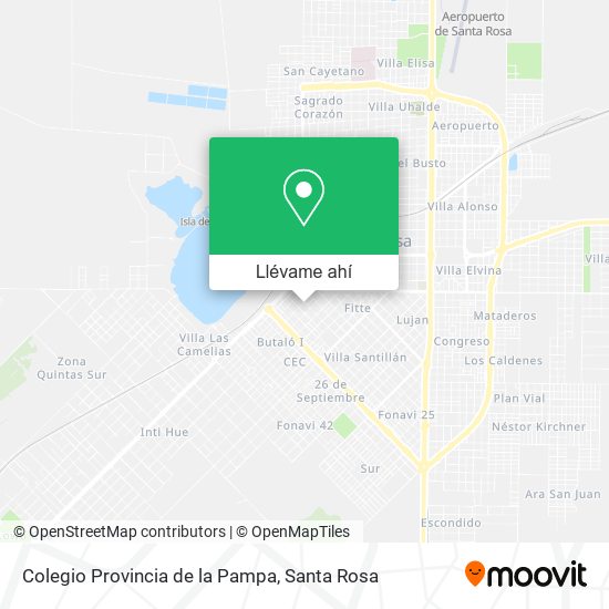 Mapa de Colegio Provincia de la Pampa