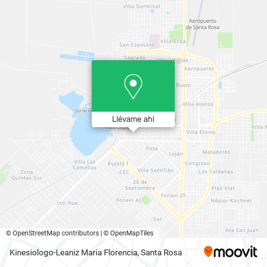 Mapa de Kinesiologo-Leaniz Maria Florencia