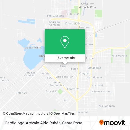 Mapa de Cardiologo-Arévalo Aldo Rubén