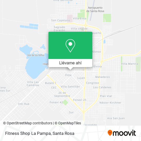 Mapa de Fitness Shop La Pampa