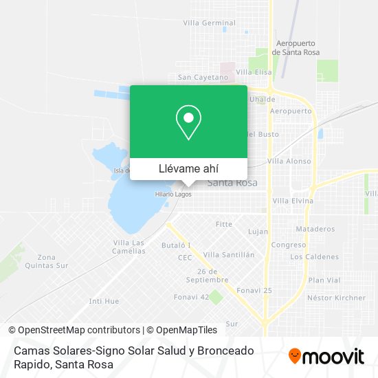 Mapa de Camas Solares-Signo Solar Salud y Bronceado Rapido