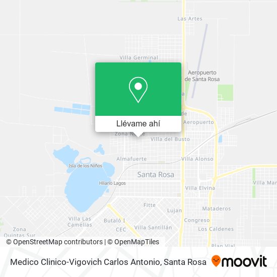 Mapa de Medico Clinico-Vigovich Carlos Antonio