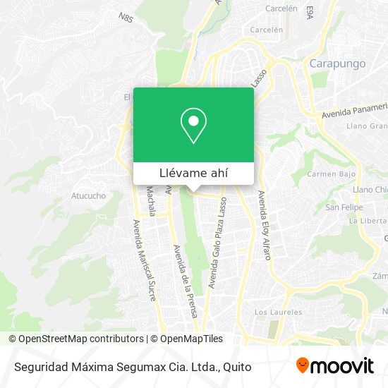 Mapa de Seguridad Máxima Segumax Cia. Ltda.