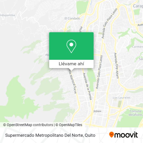 Mapa de Supermercado Metropolitano Del Norte