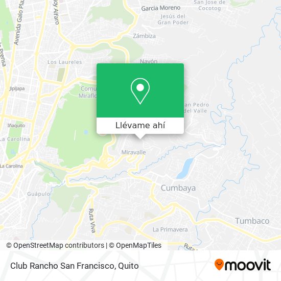 Mapa de Club Rancho San Francisco