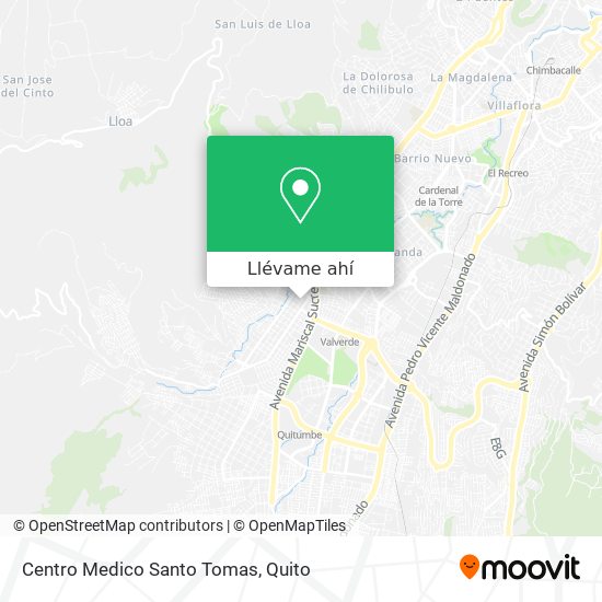 Mapa de Centro Medico Santo Tomas