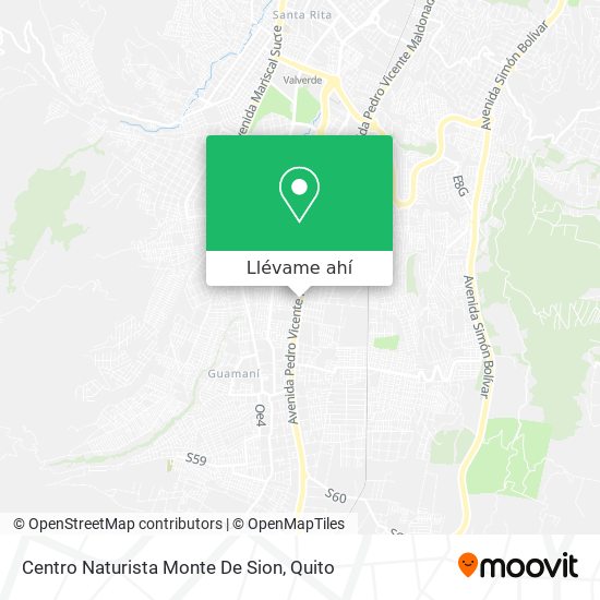 Mapa de Centro Naturista Monte De Sion
