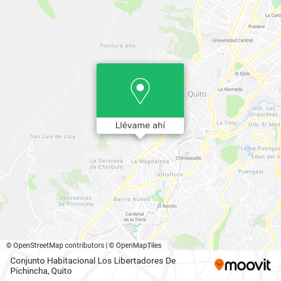 Mapa de Conjunto Habitacional Los Libertadores De Pichincha