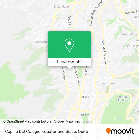 Mapa de Capilla Del Colegio Ecuatoriano Suizo