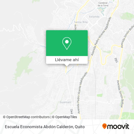 Mapa de Escuela Economista Abdón Calderón