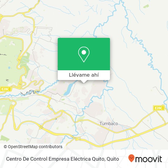 Mapa de Centro De Control Empresa Eléctrica Quito