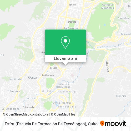 Mapa de Esfot (Escuela De Formación De Tecnólogos)