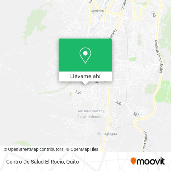 Mapa de Centro De Salud El Rocio