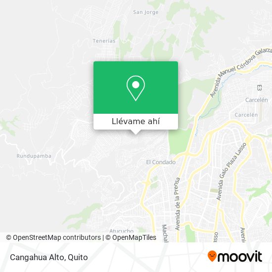 Mapa de Cangahua Alto