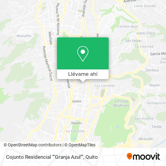 Mapa de Cojunto Residencial ""Granja Azul""