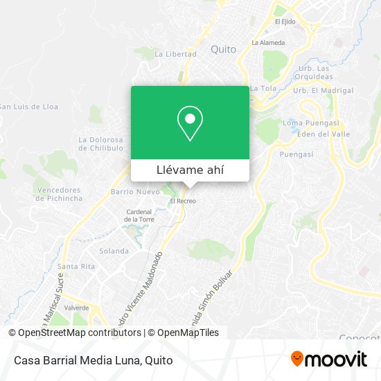 Mapa de Casa Barrial Media Luna