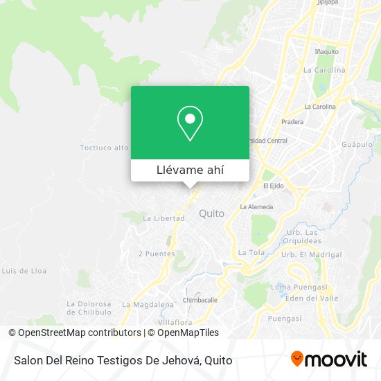 Mapa de Salon Del Reino Testigos De Jehová