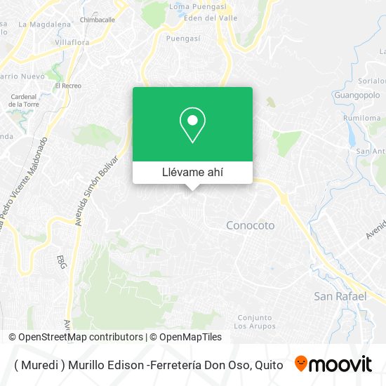 Mapa de ( Muredi ) Murillo Edison -Ferretería Don Oso