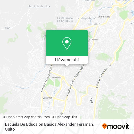 Mapa de Escuela De Educaión Basica Alexander Fersman