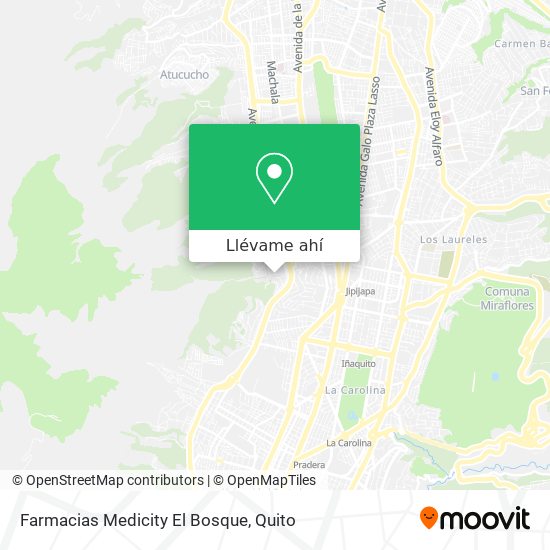 Mapa de Farmacias Medicity El Bosque