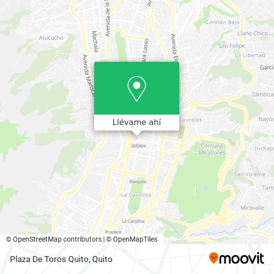 Mapa de Plaza De Toros Quito