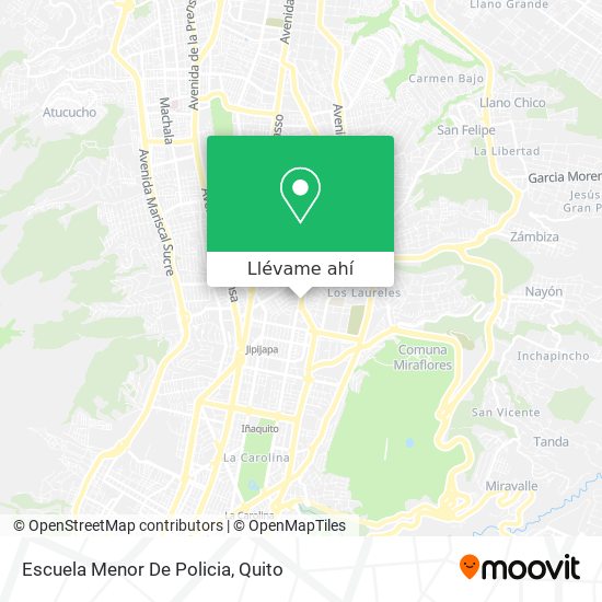 Mapa de Escuela Menor De Policia