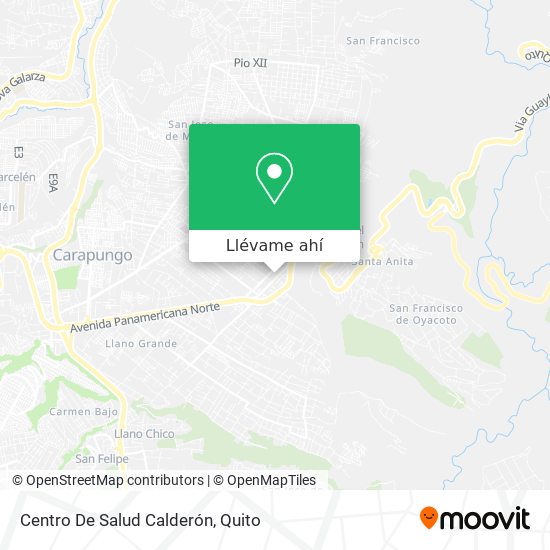 Mapa de Centro De Salud Calderón