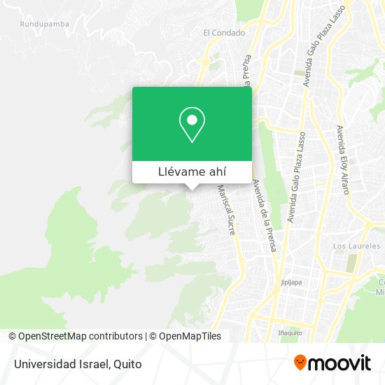 Mapa de Universidad Israel