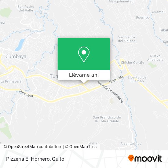 Mapa de Pizzeria El Hornero