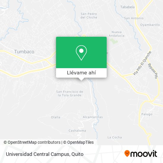 Mapa de Universidad Central Campus