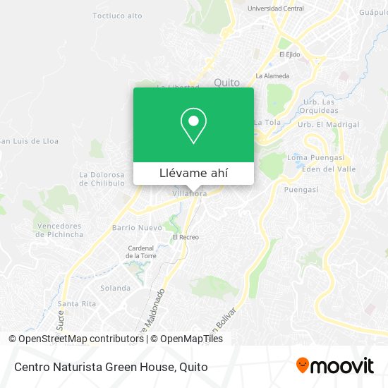 Mapa de Centro Naturista Green House