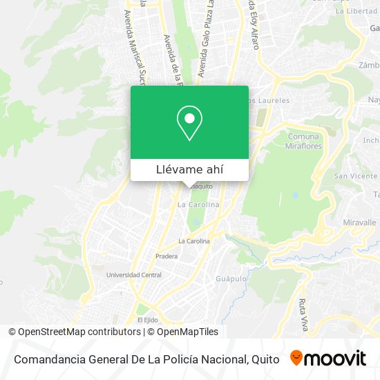 Mapa de Comandancia General De La Policía Nacional