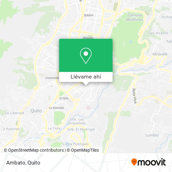 Mapa de Ambato