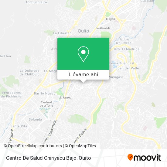 Mapa de Centro De Salud Chiriyacu Bajo