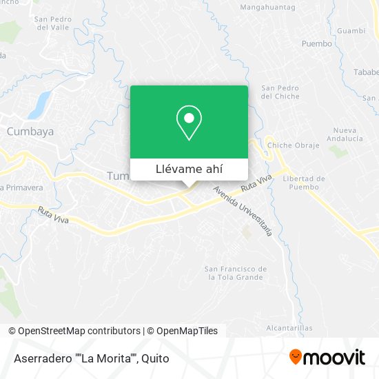 Mapa de Aserradero ""La Morita""
