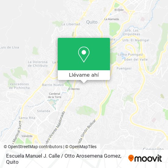 Mapa de Escuela Manuel J. Calle / Otto Arosemena Gomez