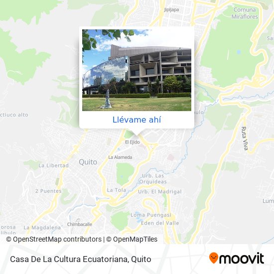 Mapa de Casa De La Cultura Ecuatoriana