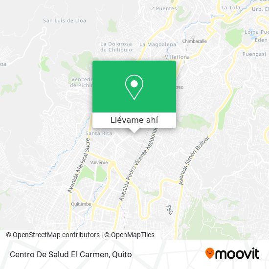 Mapa de Centro De Salud El Carmen