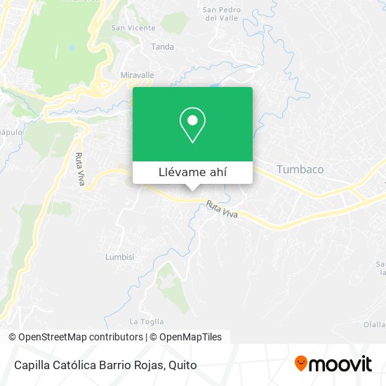 Mapa de Capilla Católica Barrio Rojas